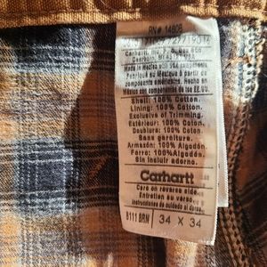 Flannel Lined Carhartt pants 34x34